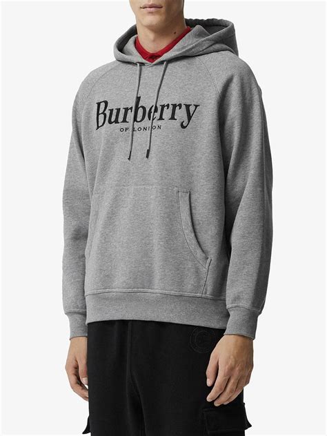 grey burberry hoodie|burberry hoodie pullover grey.